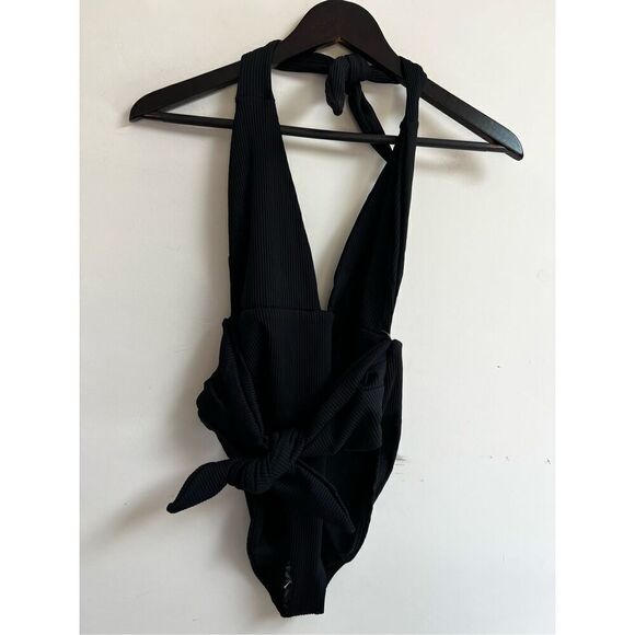 Montce Women's Tropez Tie Waist Halter One Piece Swimsuit SW032 Large NWOT - Picture 6 of 8